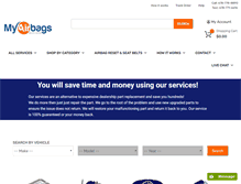 Tablet Screenshot of myairbags.com